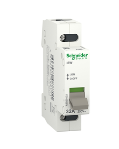 Rozłącznik modułowy iSW-32-1, 1NO 32A, 250V AC, dźwignia szara